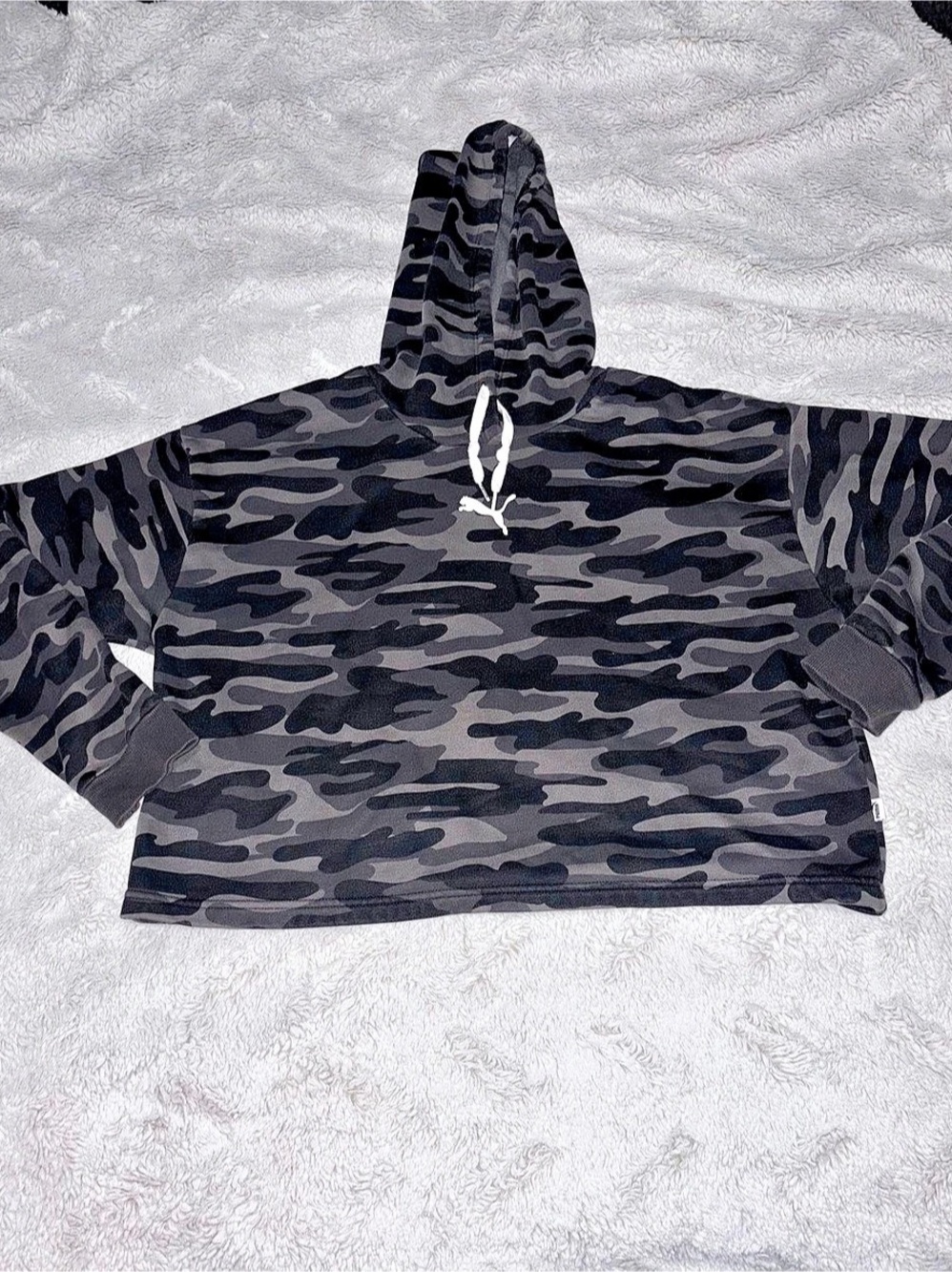 Puma Cropped Camo Hoodie